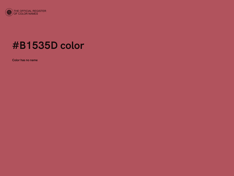 #B1535D color image