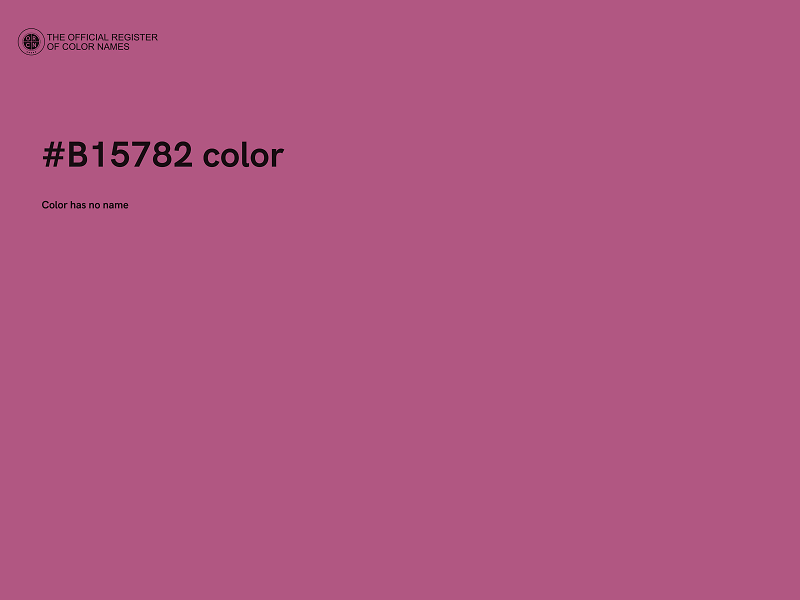 #B15782 color image