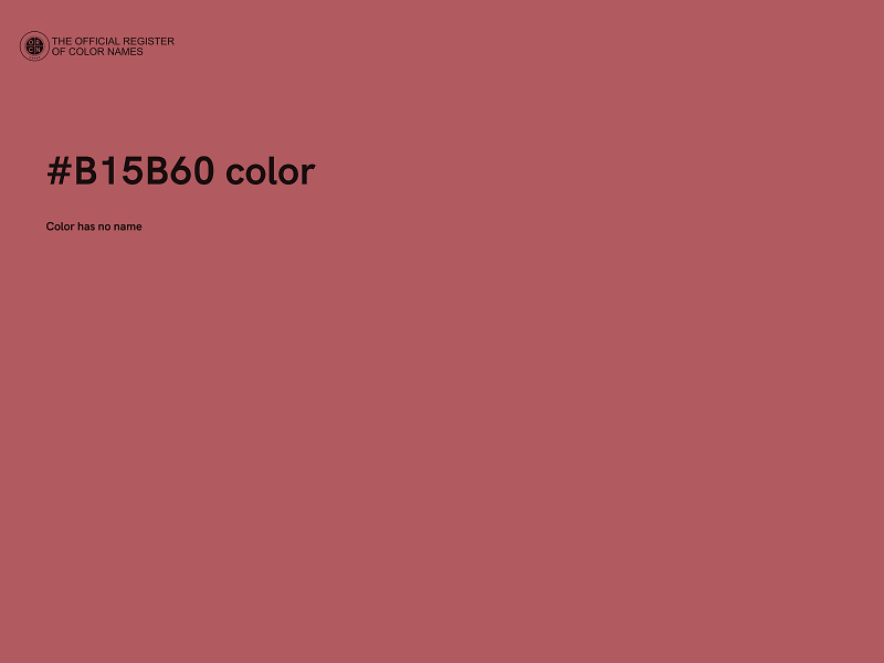 #B15B60 color image