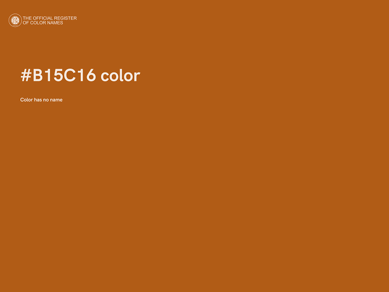 #B15C16 color image