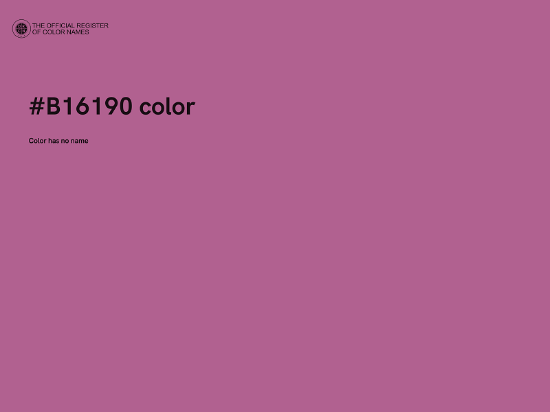 #B16190 color image