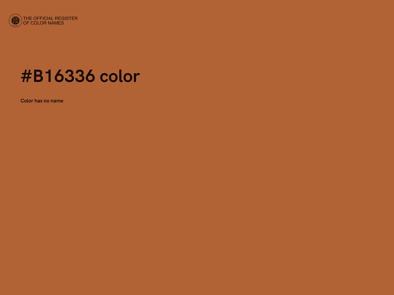 #B16336 color image