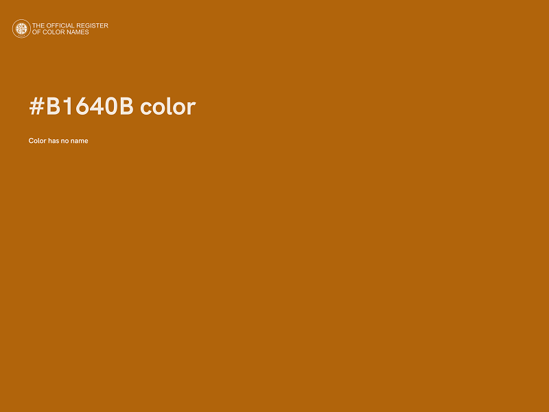 #B1640B color image