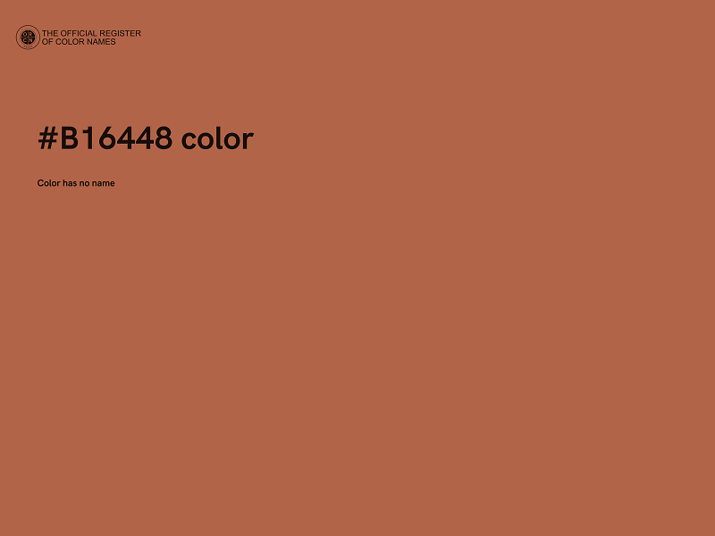 #B16448 color image