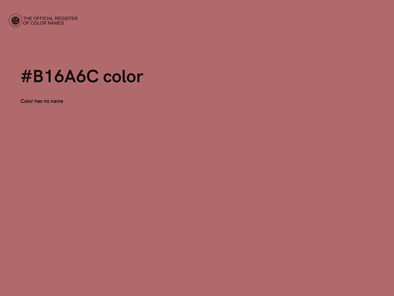 #B16A6C color image