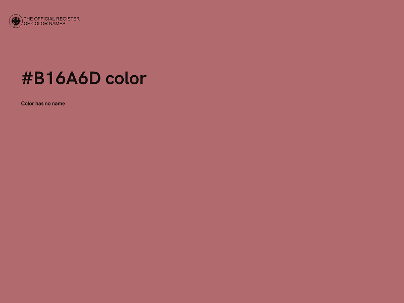 #B16A6D color image