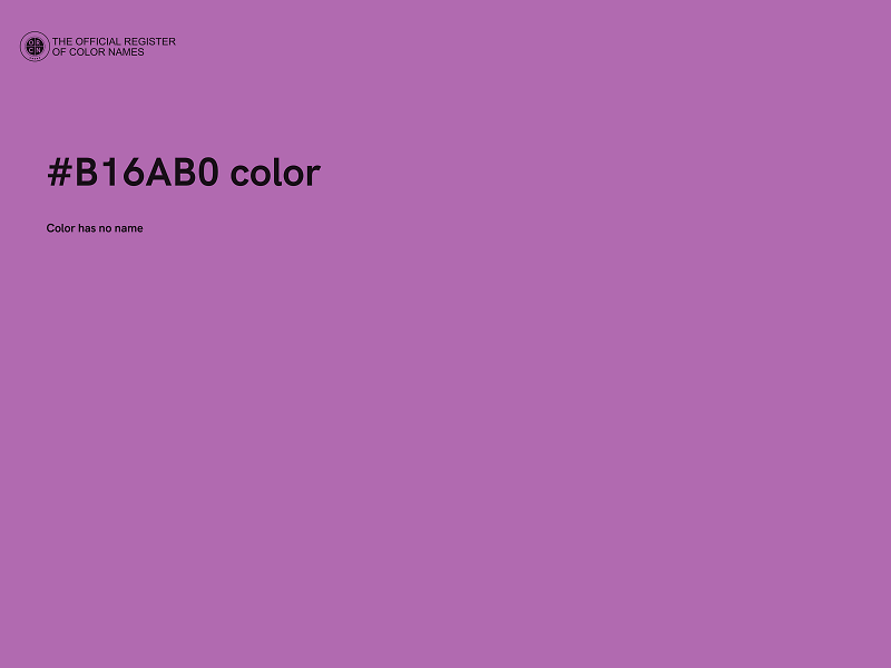 #B16AB0 color image