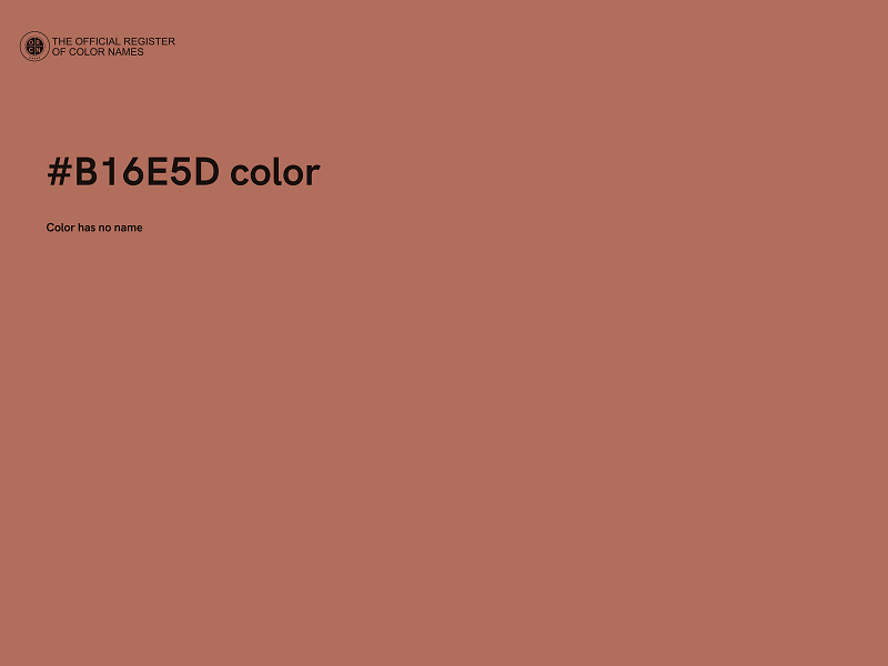 #B16E5D color image