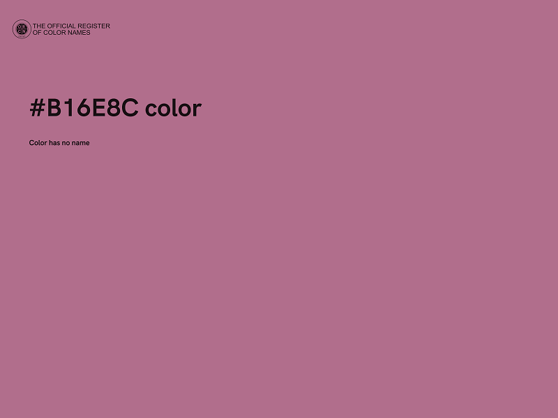 #B16E8C color image