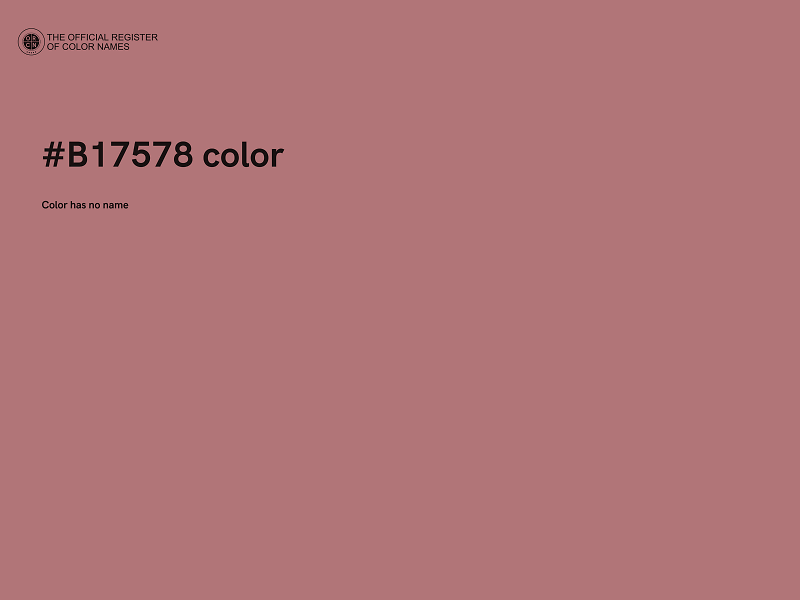 #B17578 color image