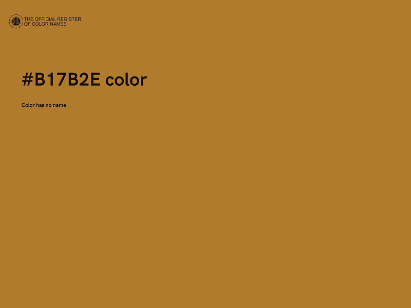 #B17B2E color image