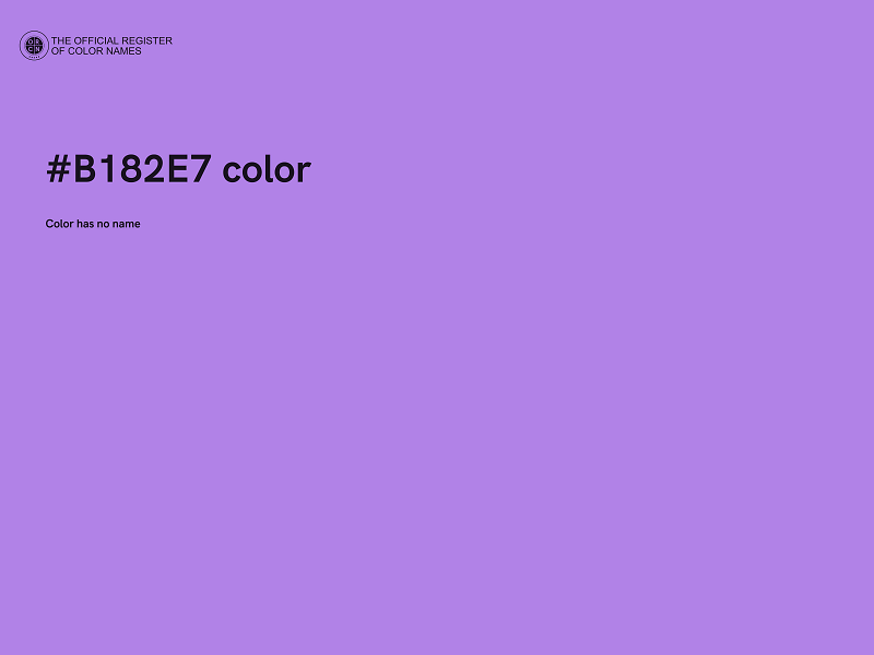 #B182E7 color image