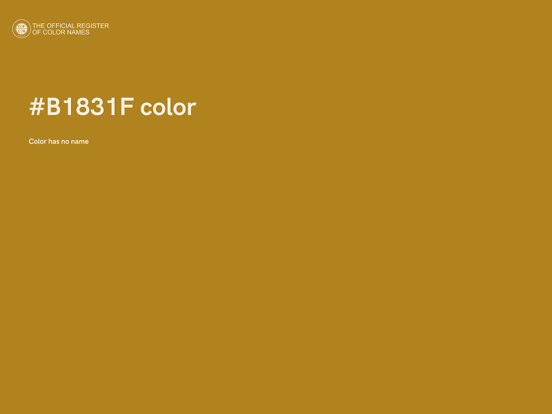 #B1831F color image