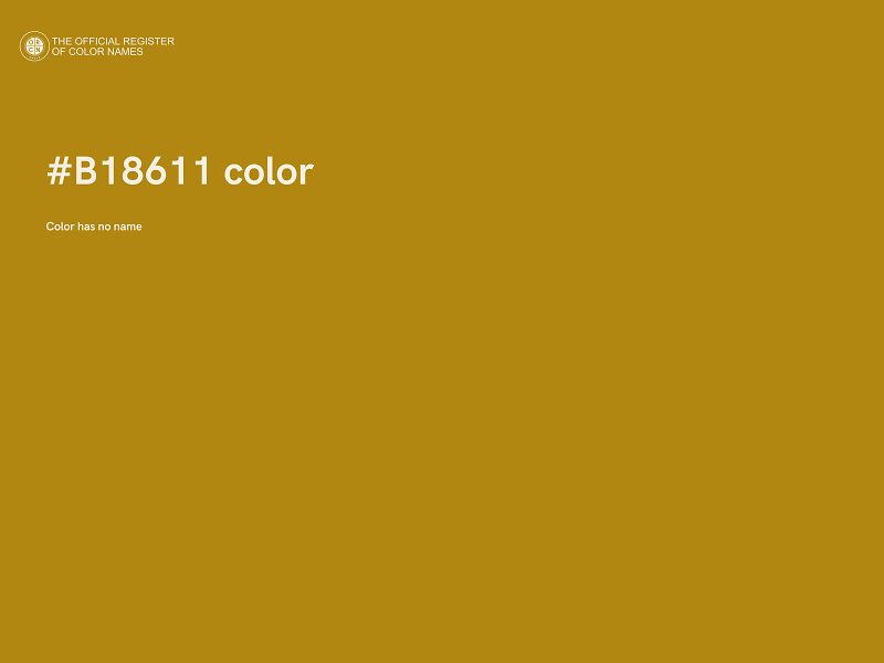 #B18611 color image