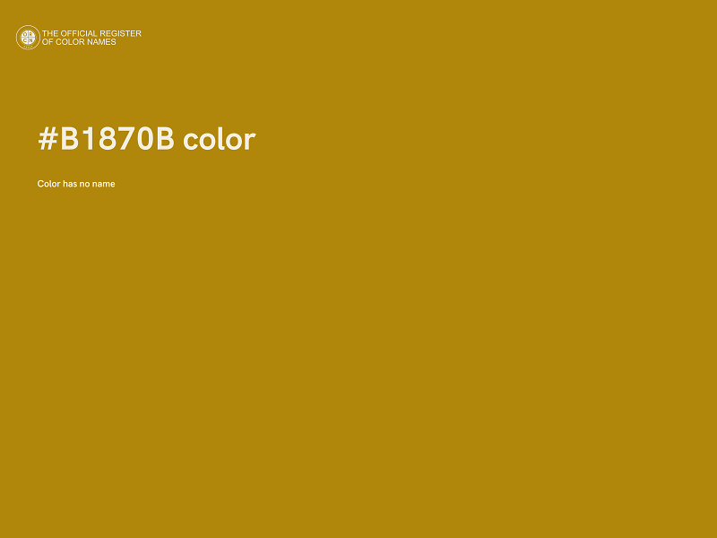 #B1870B color image