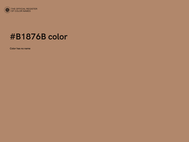 #B1876B color image