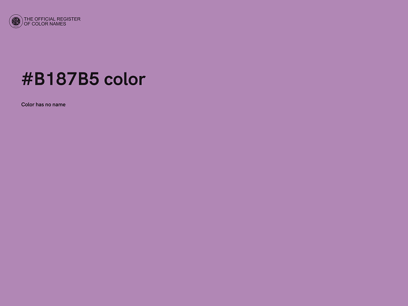 #B187B5 color image