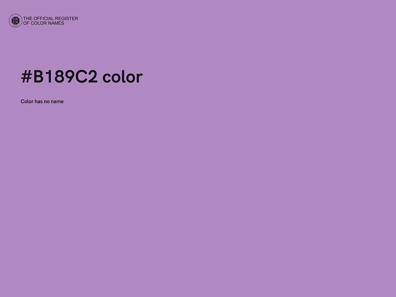 #B189C2 color image