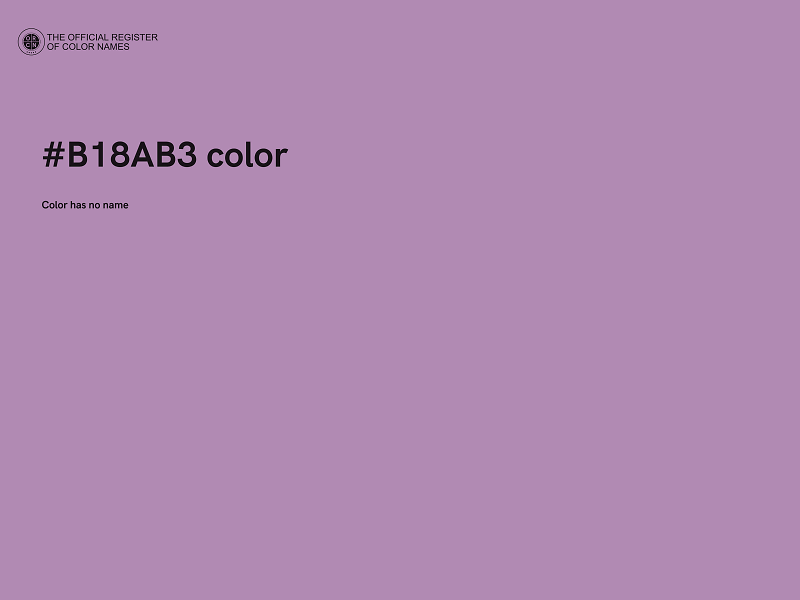 #B18AB3 color image