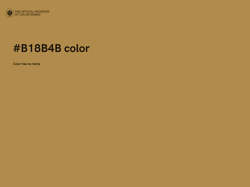 #B18B4B color image