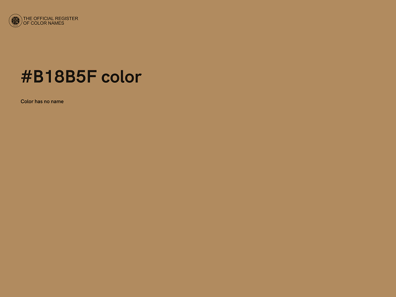 #B18B5F color image