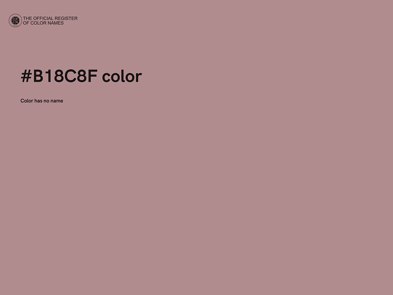 #B18C8F color image