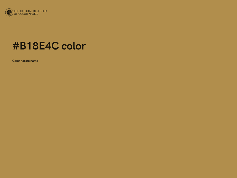 #B18E4C color image