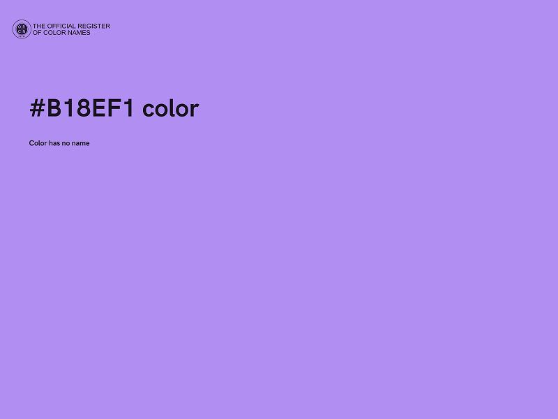 #B18EF1 color image