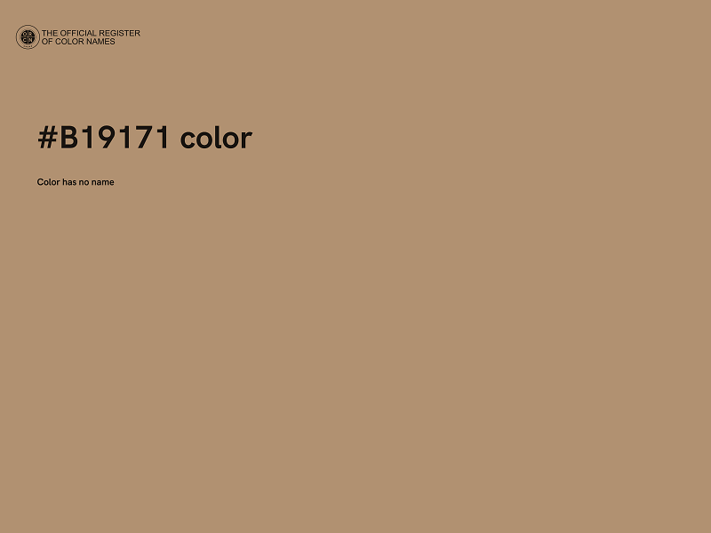 #B19171 color image