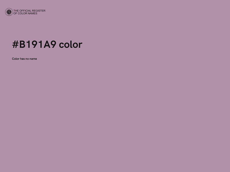 #B191A9 color image