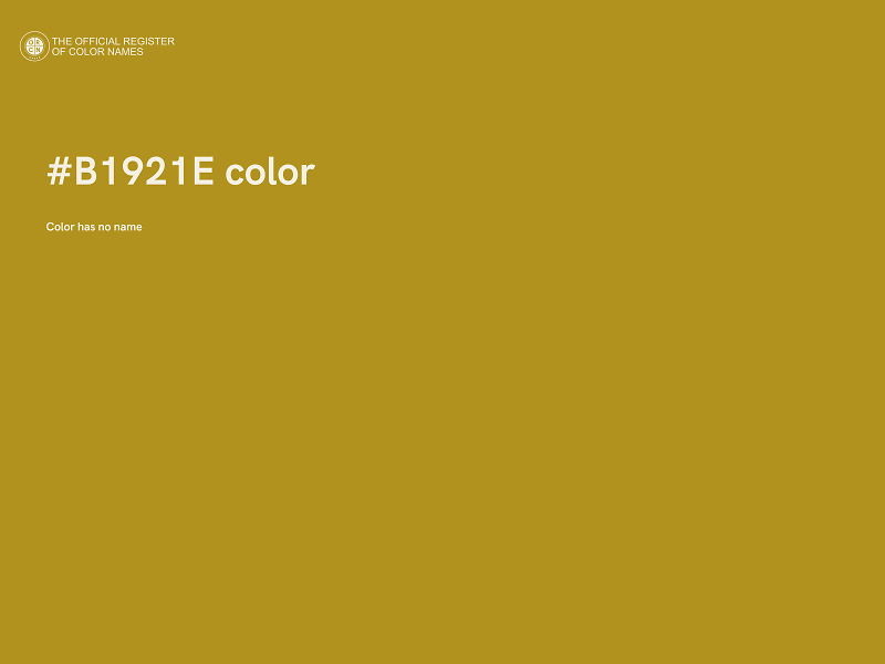 #B1921E color image