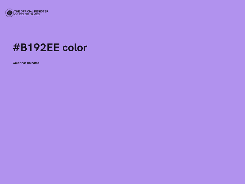 #B192EE color image