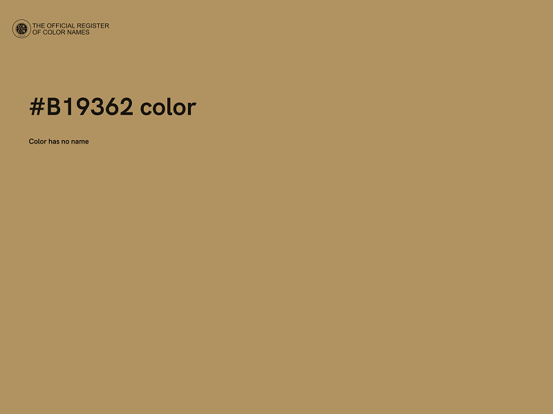 #B19362 color image