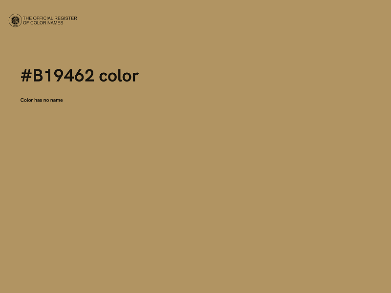 #B19462 color image