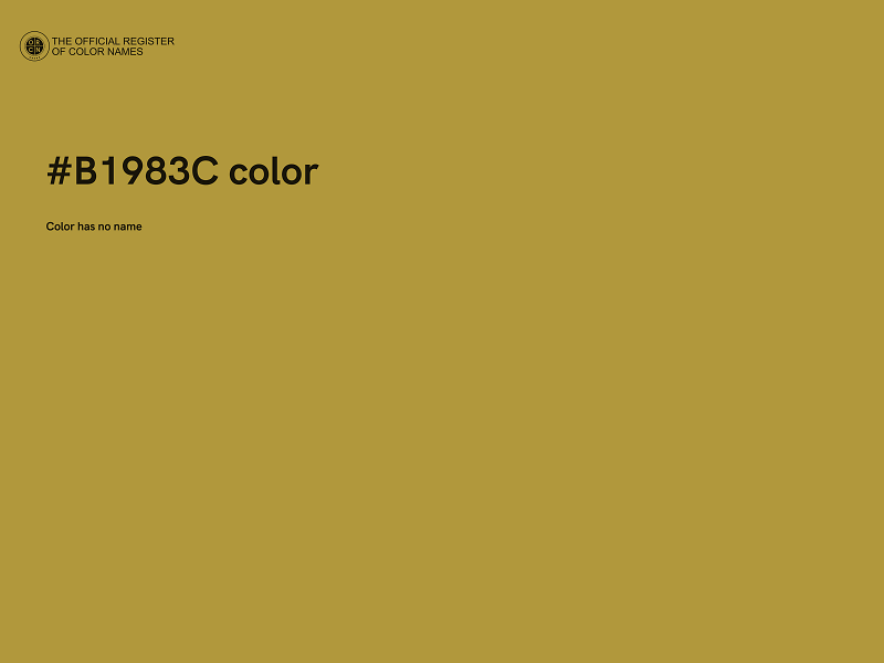 #B1983C color image