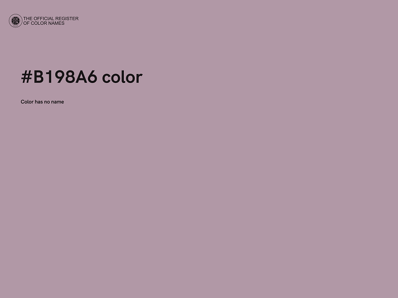 #B198A6 color image