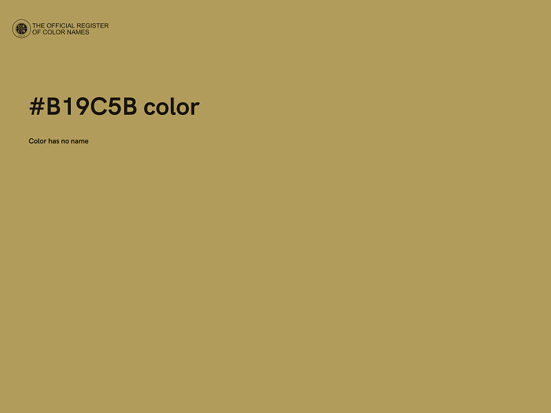 #B19C5B color image