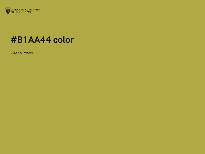 #B1AA44 color image