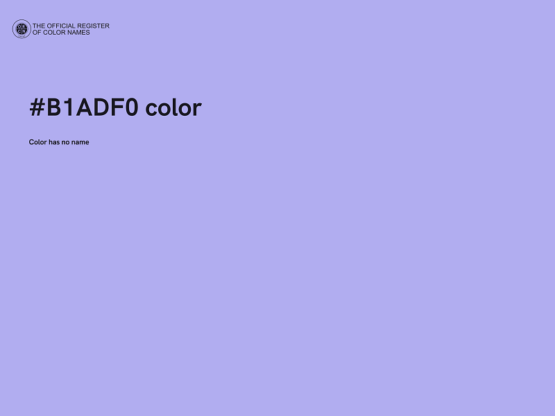 #B1ADF0 color image