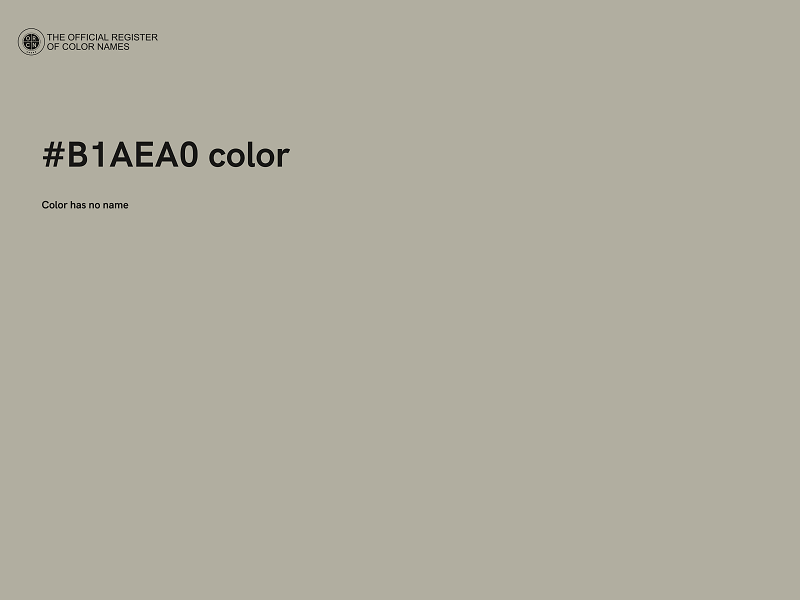 #B1AEA0 color image