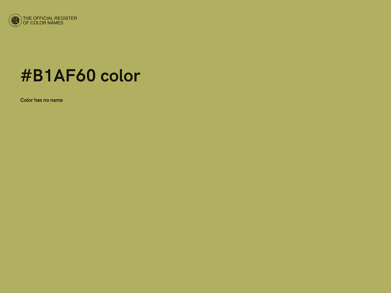 #B1AF60 color image