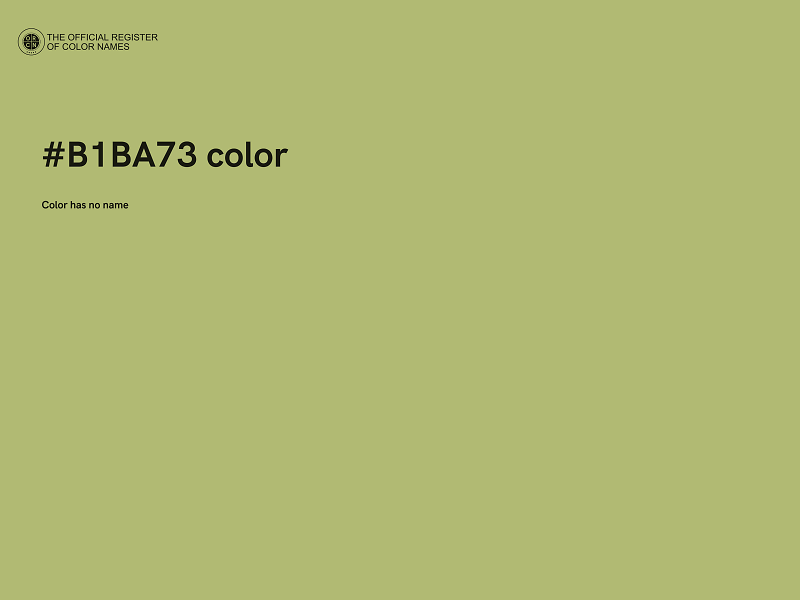 #B1BA73 color image