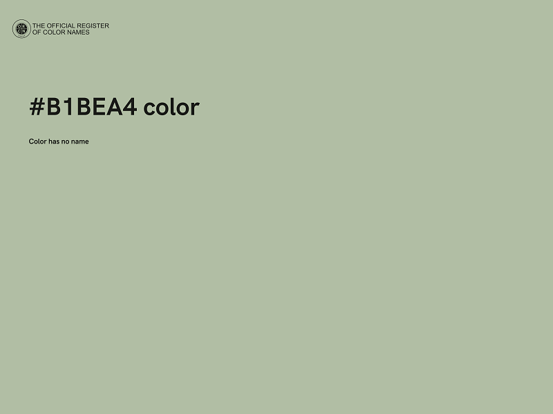 #B1BEA4 color image