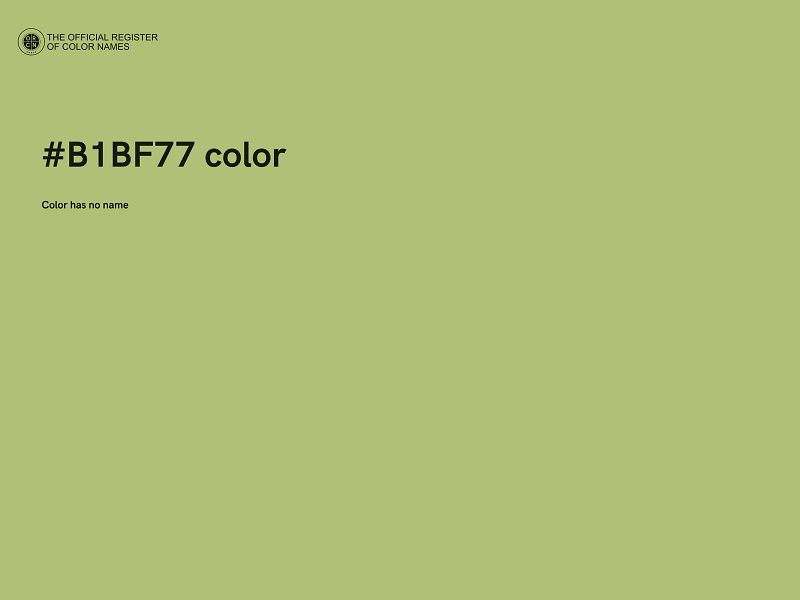 #B1BF77 color image