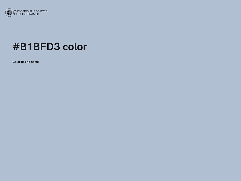 #B1BFD3 color image