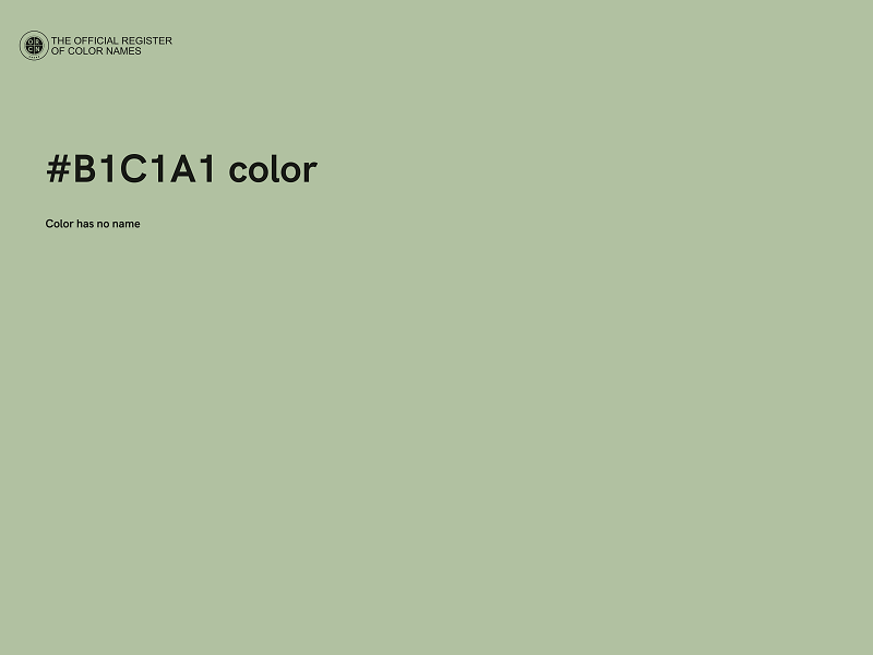 #B1C1A1 color image