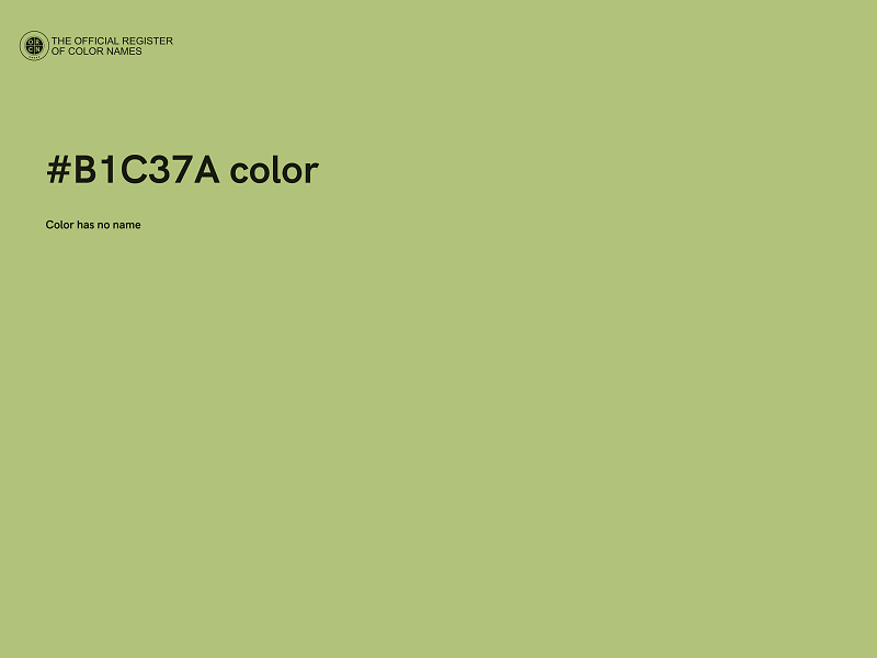 #B1C37A color image