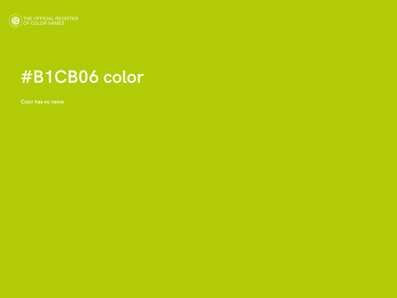 #B1CB06 color image