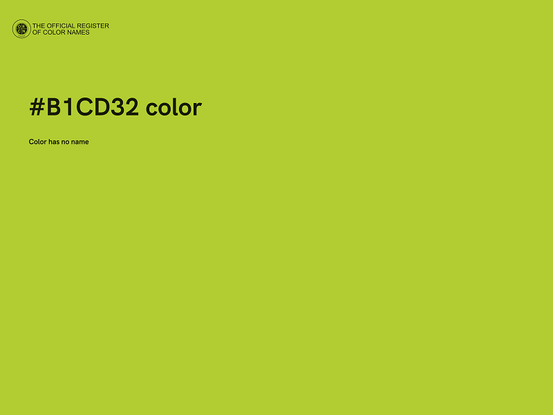 #B1CD32 color image