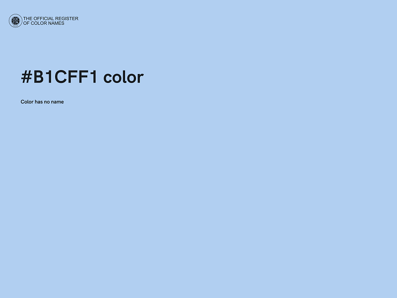 #B1CFF1 color image